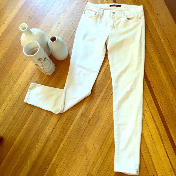 cream colored skinny jeans
